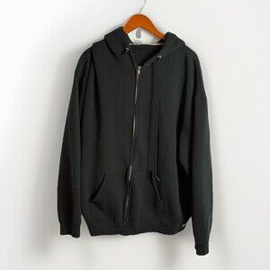 Russell Athletic Black Full Zip Hoodie Size 2XL